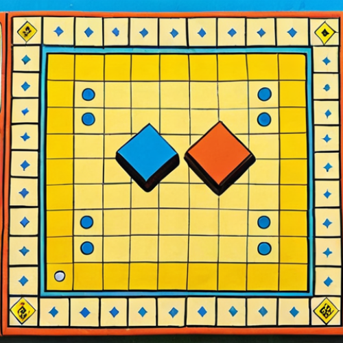 **

A brightly colored illustration of children playing a board game. The game involves moving pieces according to simple instructions depicted on cards, like "Move forward 2 spaces" or "If you land on a blue square, jump to the next yellow square." Emphasize the fun and collaborative aspect of the game. Style: Children's book illustration, whimsical and engaging.

**