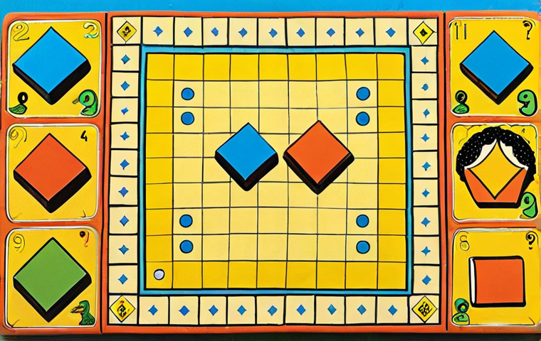 **

A brightly colored illustration of children playing a board game. The game involves moving pieces according to simple instructions depicted on cards, like "Move forward 2 spaces" or "If you land on a blue square, jump to the next yellow square." Emphasize the fun and collaborative aspect of the game. Style: Children's book illustration, whimsical and engaging.

**