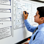 Logical Thinking**

"A student fully clothed in a professional, modest outfit, working on a complex algorithm flowchart on a large whiteboard, in a bright and modern classroom setting, appropriate attire, safe for work, perfect anatomy, natural proportions, family-friendly, high-resolution digital art, educational setting, professional environment."

**