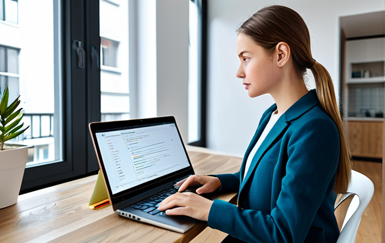 코딩교육지도사와 비대면 교육 사례 - Personalized Online Coding Education**
"A young professional woman, fully clothed in smart casual a...