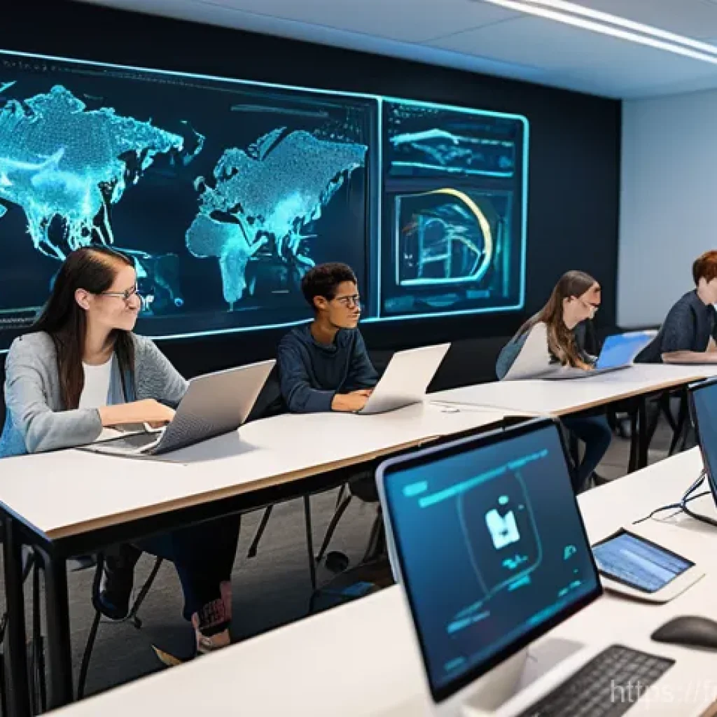 코딩교육지도사와 IT 기술 발전의 상관관계 - **Prompt: AI and Emerging Tech in a Modern Classroom**
    "A brightly lit, spacious, and modern tec...