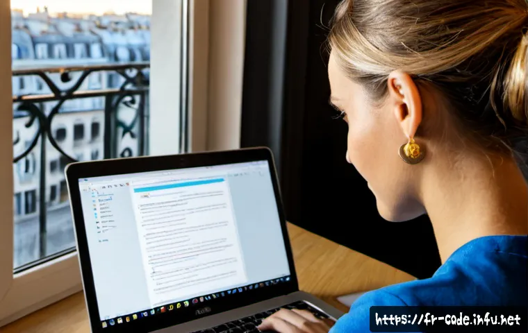 코딩교육지도사 채용 공고 분석 - Photorealistic French career counselor and coding education instructor reviewing a recruitment listi...